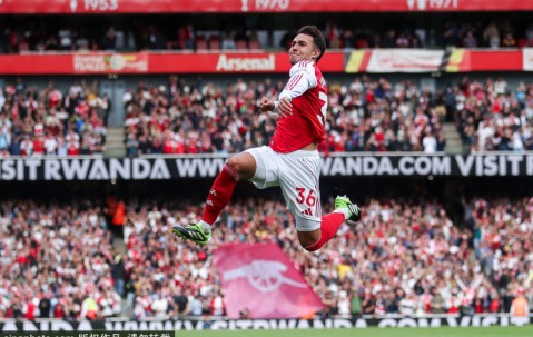 英超-苏比门迪双响哲凯赖什破门 阿森纳3-0完胜森林